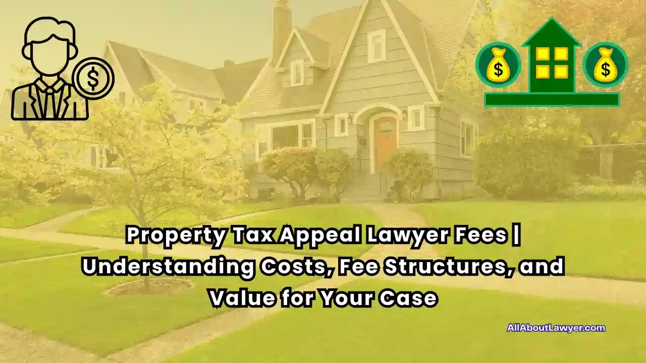 Property Tax Appeal Lawyer Fees Fee Structures Explained