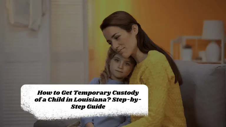 How to Get Temporary Custody of a Child in Louisiana? Step-by-Step Guide