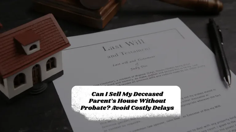 Can I Sell My Deceased Parent’s House Without Probate? Avoid Costly Delays