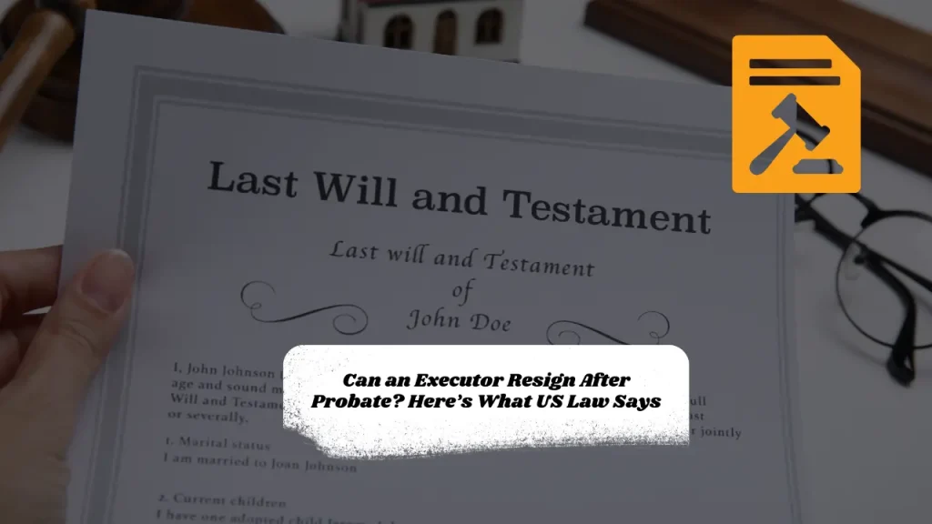 Can an Executor Resign After Probate? Here’s What US Law Says