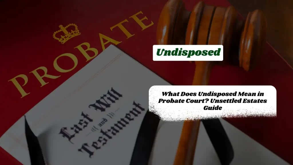 What Does Undisposed Mean in Probate Court? Unsettled Estates Guide