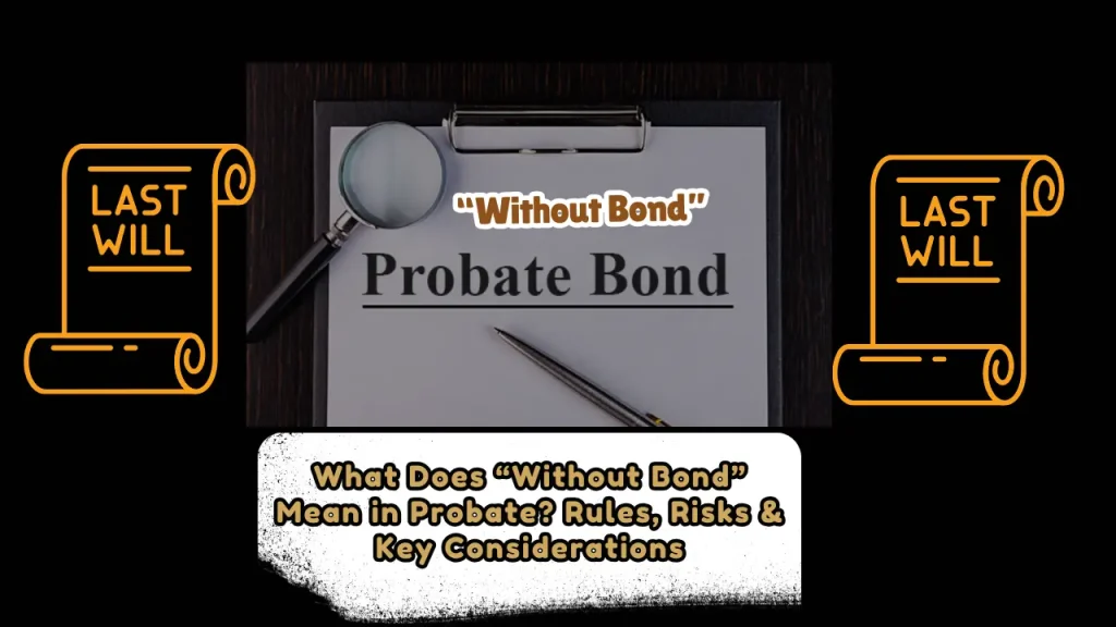 What Does “Without Bond” Mean in Probate? Rules, Risks & Key Considerations