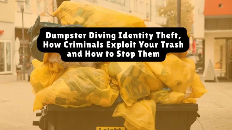 Dumpster Diving Identity Theft, How Criminals Exploit Your Trash and How to Stop Them