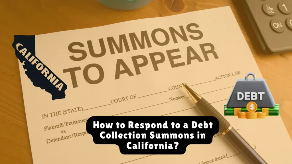 How to Respond to a Debt Collection Summons in California?