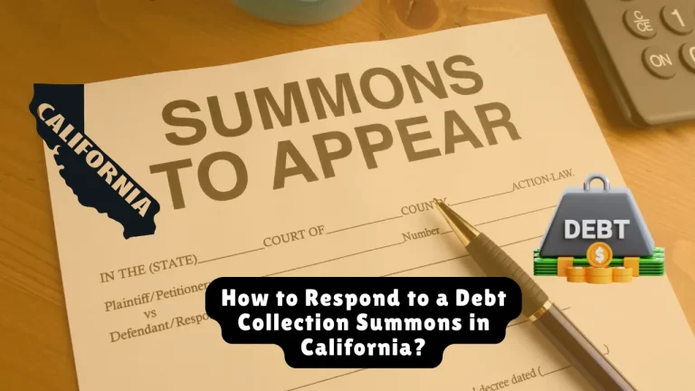 How to Respond to a Debt Collection Summons in California?