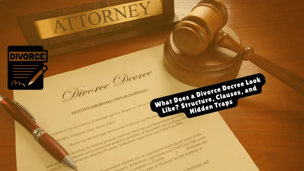 What Does a Divorce Decree Look Like? Structure, Clauses, and Hidden Traps