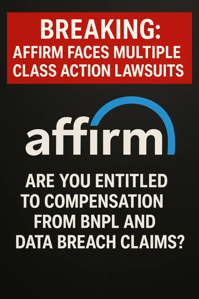 Breaking: Affirm Faces Multiple Class Action Lawsuits - Are You Entitled to Compensation from BNPL and Data Breach Claims?