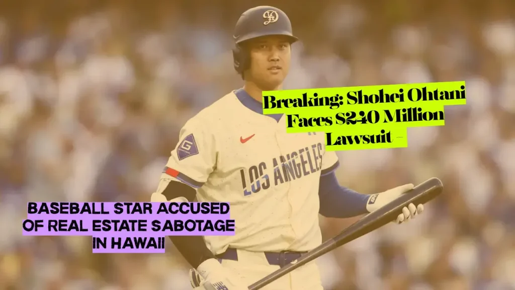 Breaking: Shohei Ohtani Faces $240 Million Lawsuit - Baseball Star Accused of Real Estate Sabotage in Hawaii