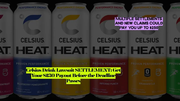 Celsius Drink Lawsuit SETTLEMENT, Get Your $250 Payout Before the Deadline Passes