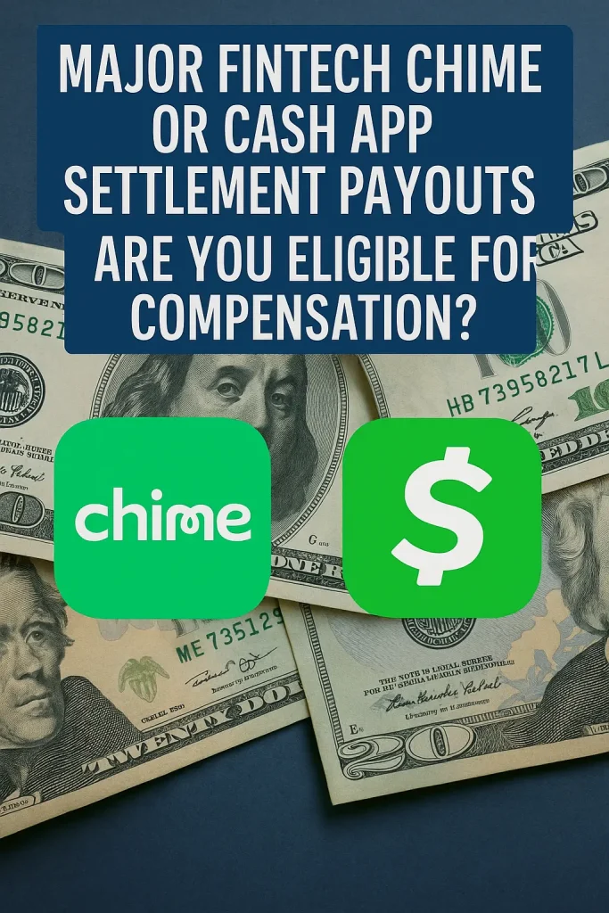 Major Fintech Chime or Cash App Settlement Payouts - Are You Eligible for Compensation For Lawsuits?
