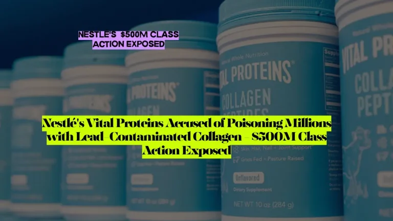 $500M Nestlé's Class Action, Vital Proteins Accused of Poisoning Millions with Lead-Contaminated Collagen