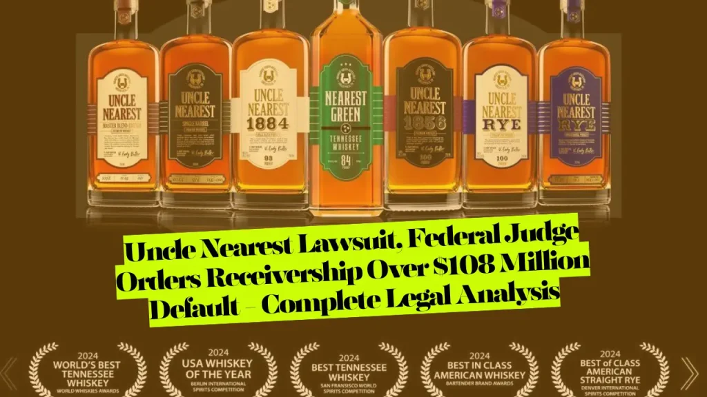 Uncle Nearest Lawsuit: Federal Judge Orders Receivership Over $108 Million Default - Complete Legal Analysis