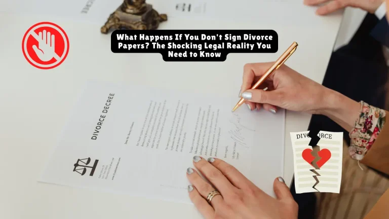 What Happens If You Don't Sign Divorce Papers? The Shocking Legal Reality You Need to Know