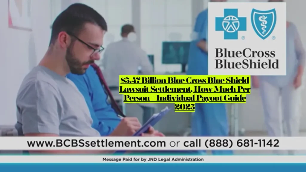 $5.47 Billion Blue Cross Blue Shield Lawsuit Settlement, How Much Per Person + Individual Payout Guide 2025