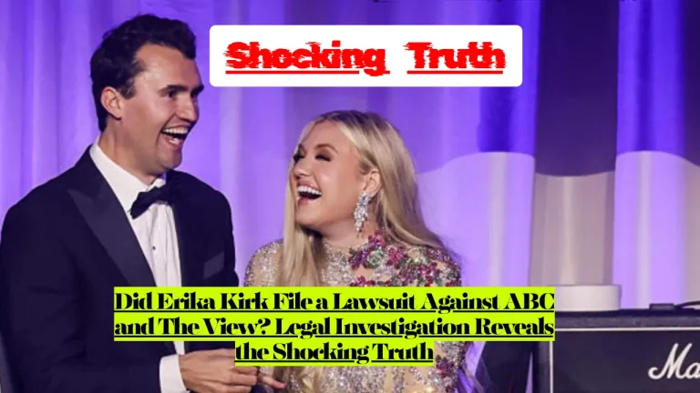 Did Erika Kirk File a Lawsuit Against ABC and The View? Legal Investigation Reveals the Shocking Truth