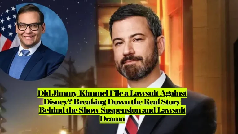 Did Jimmy Kimmel File a Lawsuit Against Disney? Breaking Down the Real Story Behind the Show Suspension and Lawsuit Drama