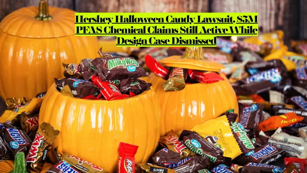 Hershey Halloween Candy Lawsuit, $5M PFAS Chemical Claims Still Active While Design Case Dismissed
