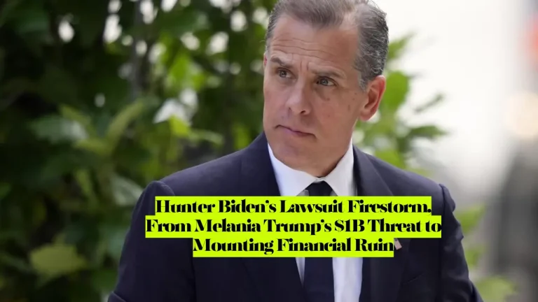 Hunter Biden’s Lawsuit Firestorm, From Melania Trump’s $1B Threat to Mounting Financial Ruin
