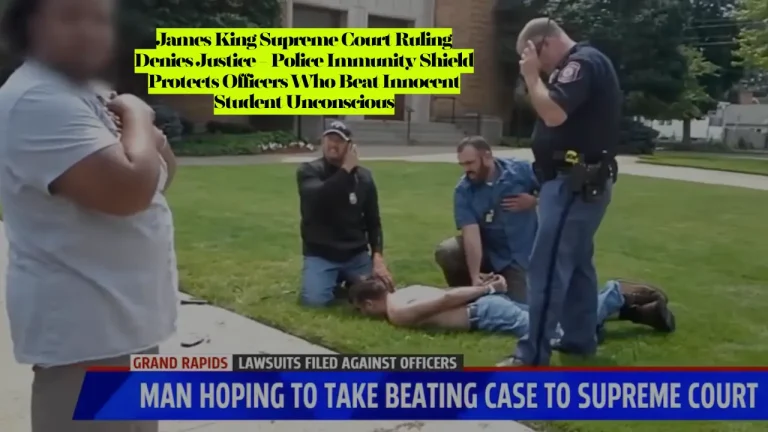 James King Supreme Court Ruling Denies Justice - Police Immunity Shield Protects Officers Who Beat Innocent Student Unconscious