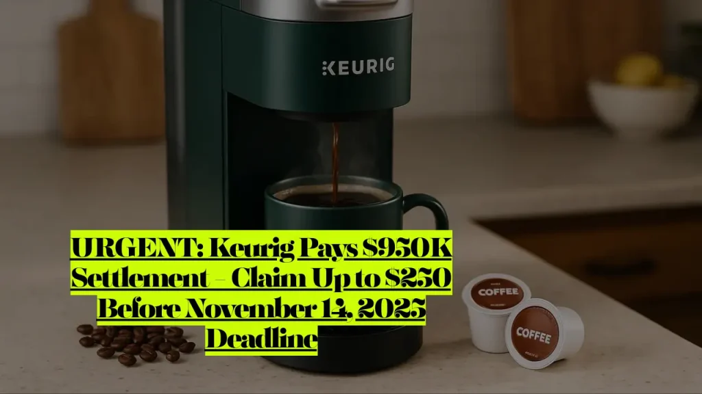 Keurig Lawsuit Settlement Pays $950K Settlement - Claim Up to $250 Before November 14, 2025 Deadline