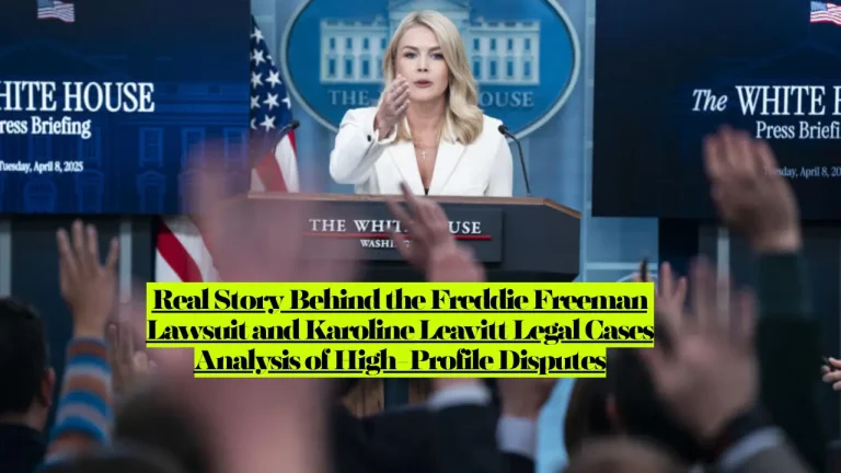 Real Story Behind the Freddie Freeman Lawsuit and Karoline Leavitt Legal Cases Analysis of High-Profile Disputes