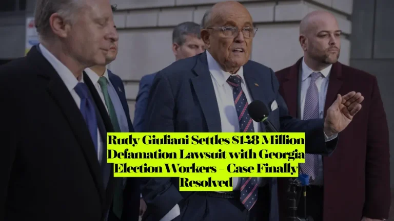 Rudy Giuliani Settles $148 Million Defamation Lawsuit with Georgia Election Workers - Case Finally Resolved