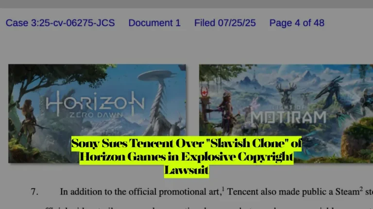 Horizon Media Lawsuit Sony Sues Tencent Over "Slavish Clone" of Horizon Games in Explosive Copyright Lawsuit