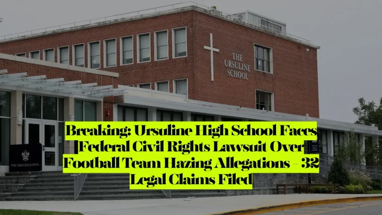 Ursuline High School Faces Federal Civil Rights Lawsuit Over Football Team Hazing Allegations - 32 Legal Claims Filed