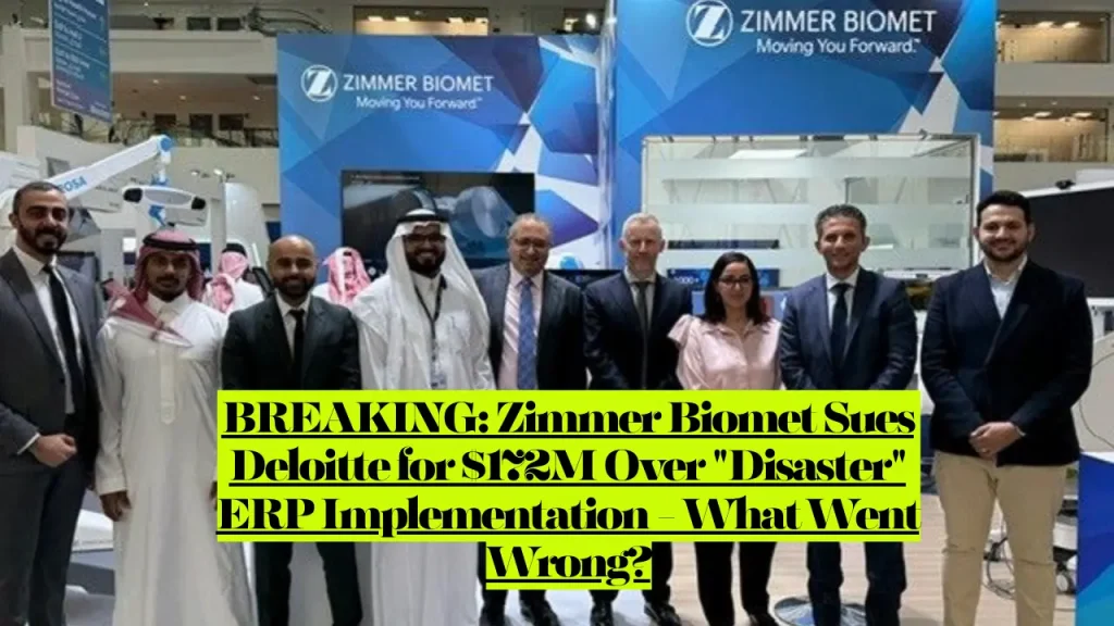 Zimmer Biomet Deloitte Lawsuit Biomet Sues Deloitte for $172M Over "Disaster" ERP Implementation - What Went Wrong?