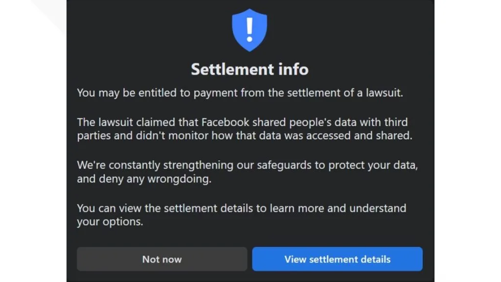 Facebook Class Action Lawsuit Payout Settlement Checks Finally Going Out - $725 Million Payout Has Begun
