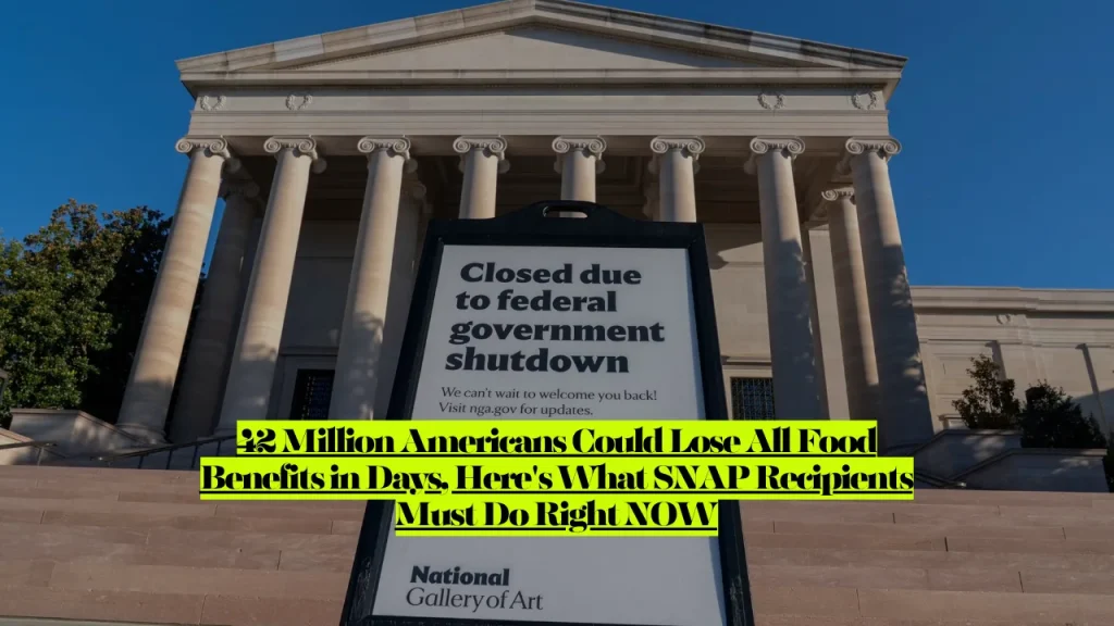 SNAP Benefits Government Shutdown, 42 Million Face Total Food Loss—What You Must Do RIGHT NOW to Survive 1 SNAP Benefits Government Shutdown, 42 Million Face Total Food Loss—What You Must Do RIGHT NOW to Survive