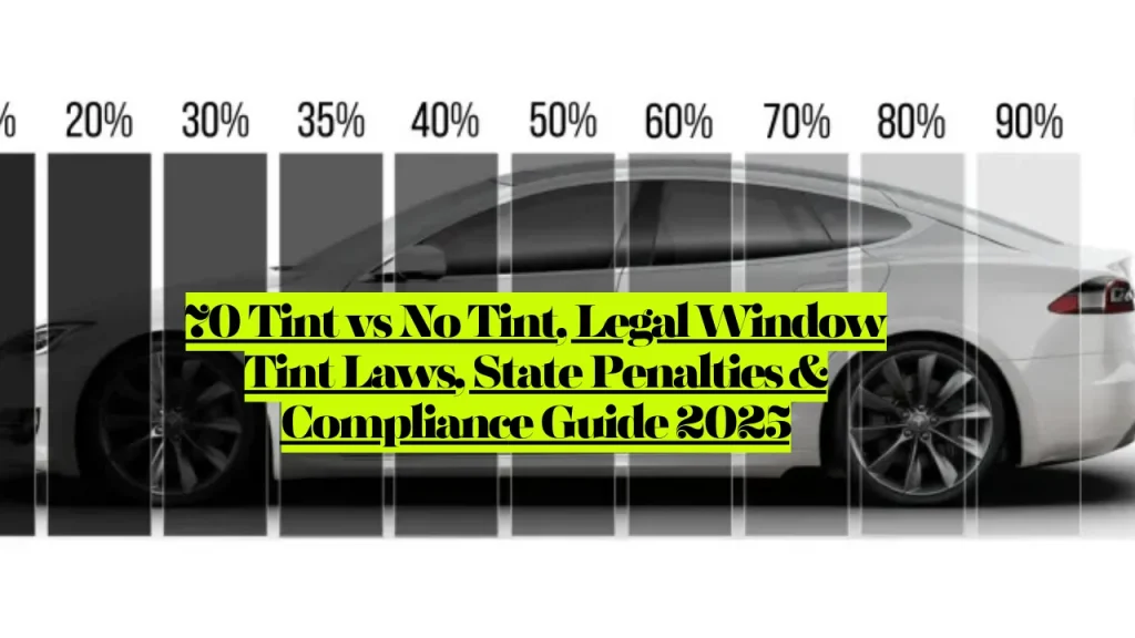 70% Tint vs No Tint, Legal Window Tint Laws, State Penalties & Compliance Guide 2025 1 70% Tint vs No Tint, Legal Window Tint Laws, State Penalties & Compliance Guide 2025