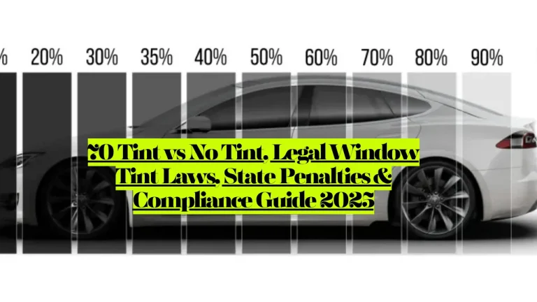 70% Tint vs No Tint, Legal Window Tint Laws, State Penalties & Compliance Guide 2025