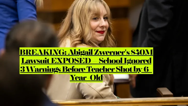 Abigail Zwerner's $40M Lawsuit EXPOSED – School Ignored 3 Warnings Before Teacher Shot by 6-Year-Old 1 Abigail Zwerner's $40M Lawsuit EXPOSED – School Ignored 3 Warnings Before Teacher Shot by 6-Year-Old