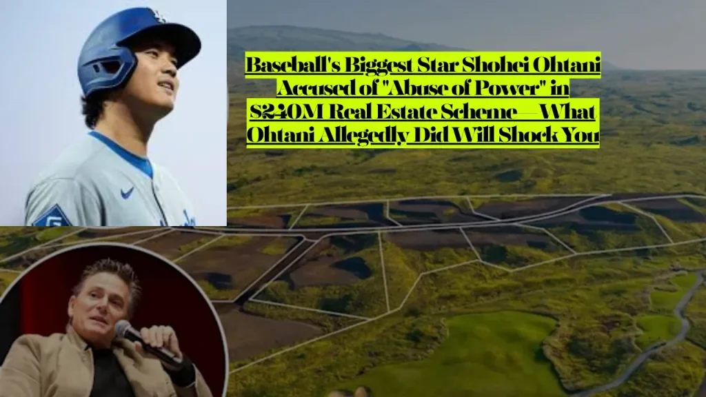 Baseball's Biggest Star Shohei Ohtani Accused of "Abuse of Power" in $240M Real Estate Scheme—What Ohtani Allegedly Did Will Shock You 1 Baseball's Biggest Star Shohei Ohtani Accused of "Abuse of Power" in $240M Real Estate Scheme—What Ohtani Allegedly Did Will Shock You