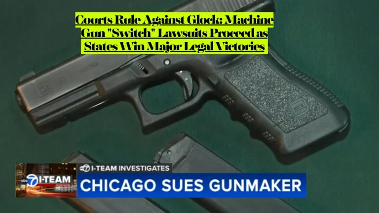 Courts Rule Against Glock, Machine Gun "Switch" Lawsuits Proceed as States Win Major Legal Victories 4 Courts Rule Against Glock, Machine Gun "Switch" Lawsuits Proceed as States Win Major Legal Victories