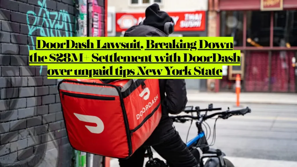 DoorDash Lawsuit, Breaking Down the $28M+ Settlement with DoorDash over unpaid tips New York State