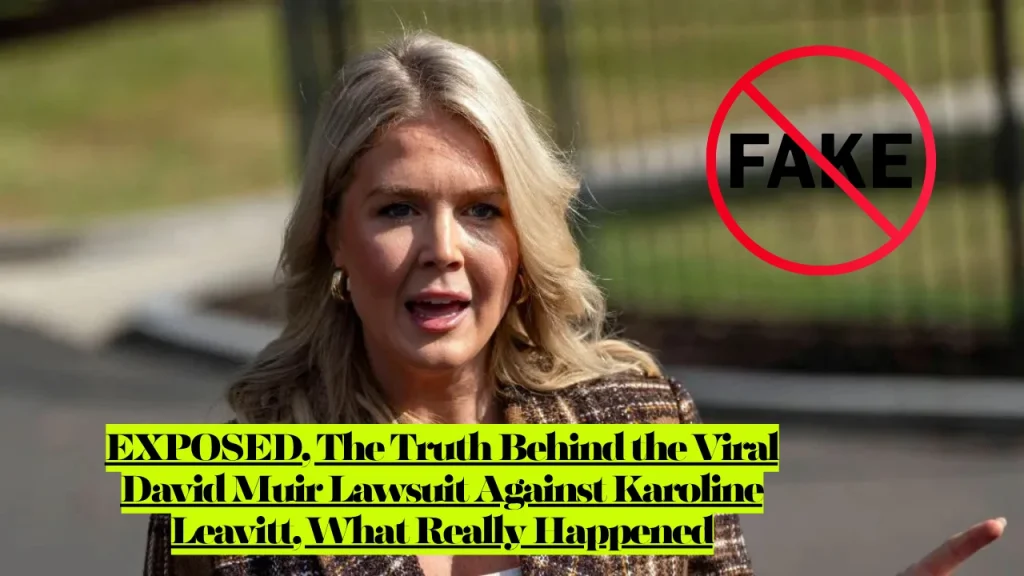 EXPOSED, The Truth Behind the Viral David Muir Lawsuit Against Karoline Leavitt, What Really Happened 2 EXPOSED, The Truth Behind the Viral David Muir Lawsuit Against Karoline Leavitt, What Really Happened