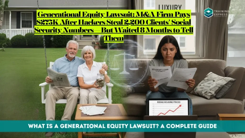 Generational Equity Lawsuit, M&A Firm Pays $275K After Hackers Steal 2,200 Clients' Social Security Numbers—But Waited 8 Months to Tell Them 1 Generational Equity Lawsuit, M&A Firm Pays $275K After Hackers Steal 2,200 Clients' Social Security Numbers—But Waited 8 Months to Tell Them
