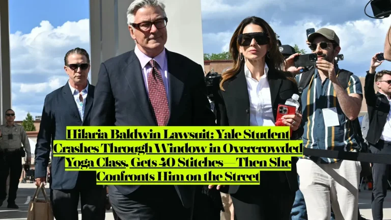 Hilaria Baldwin Lawsuit, Yale Student Crashes Through Window in Overcrowded Yoga Class, Gets 40 Stitches—Then She Confronts Him on the Street 1 Hilaria Baldwin Lawsuit, Yale Student Crashes Through Window in Overcrowded Yoga Class, Gets 40 Stitches—Then She Confronts Him on the Street