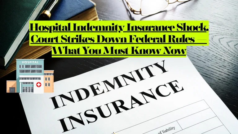 Hospital Indemnity Insurance Shock, Court Strikes Down Federal Rules — What You Must Know Now 2 Hospital Indemnity Insurance Shock, Court Strikes Down Federal Rules — What You Must Know Now