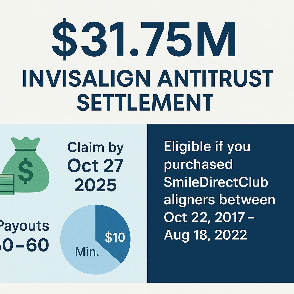 Invisalign Maker SmileDirectClub Class Action Lawsuit, 31.75M Invisalign Settlement Deadline in Days – Are You Missing Out on Your Money? 2 Invisalign Maker SmileDirectClub Class Action Lawsuit, 31.75M Invisalign Settlement Deadline in Days – Are You Missing Out on Your Money?