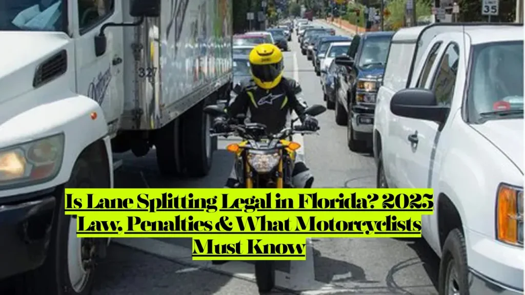 Is Lane Splitting Legal in Florida? 2025 Law, Penalties & What Motorcyclists Must Know 2 Is Lane Splitting Legal in Florida? 2025 Law, Penalties & What Motorcyclists Must Know