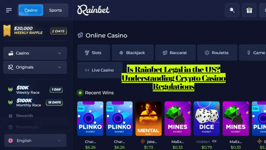 Is Rainbet Legal in the US? Understanding Crypto Casino Regulations 1 Is Rainbet Legal in the US? Understanding Crypto Casino Regulations