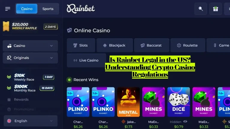 Is Rainbet Legal in the US? Understanding Crypto Casino Regulations 3 Is Rainbet Legal in the US? Understanding Crypto Casino Regulations