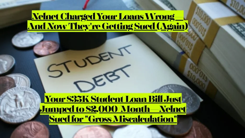 Nelnet Lawsuit Your $35K Student Loan Bill Just Jumped to $2,000 Per Month, Nelnet Sued for Gross Miscalculation