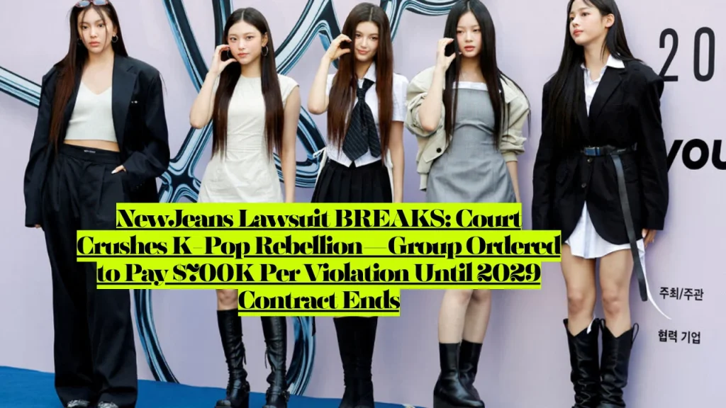 NewJeans Lawsuit BREAKS, Court Crushes K-Pop Rebellion—Group Ordered to Pay $700K Per Violation Until 2029 Contract Ends