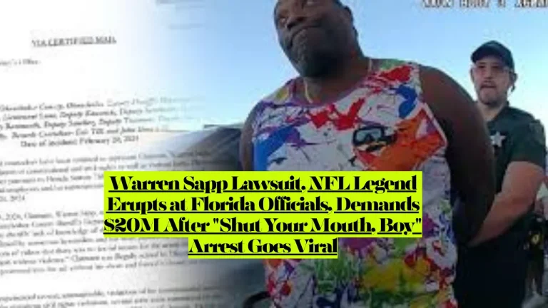 Warren Sapp Lawsuit, NFL Legend Erupts at Florida Officials, Demands $20M After "Shut Your Mouth, Boy" Arrest Goes Viral 8 Warren Sapp Lawsuit, NFL Legend Erupts at Florida Officials, Demands $20M After "Shut Your Mouth, Boy" Arrest Goes Viral