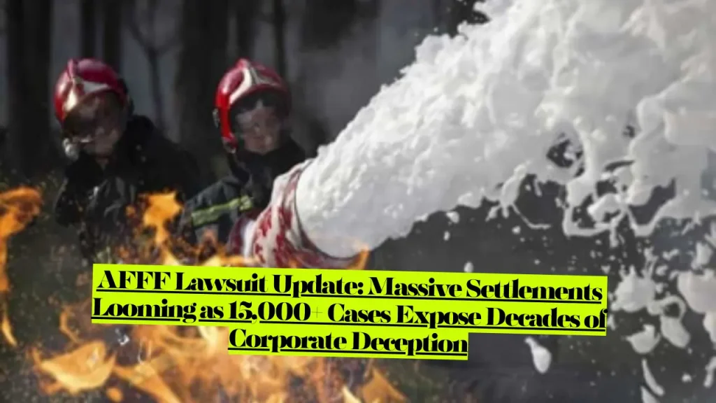 AFFF Lawsuit Update, Massive Settlements Looming as 15,000+ Cases Expose Decades of Corporate Deception