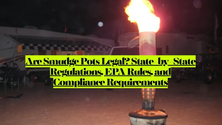 Are Smudge Pots Legal? State-by-State Regulations, EPA Rules, and Compliance Requirements 5 Are Smudge Pots Legal? State-by-State Regulations, EPA Rules, and Compliance Requirements